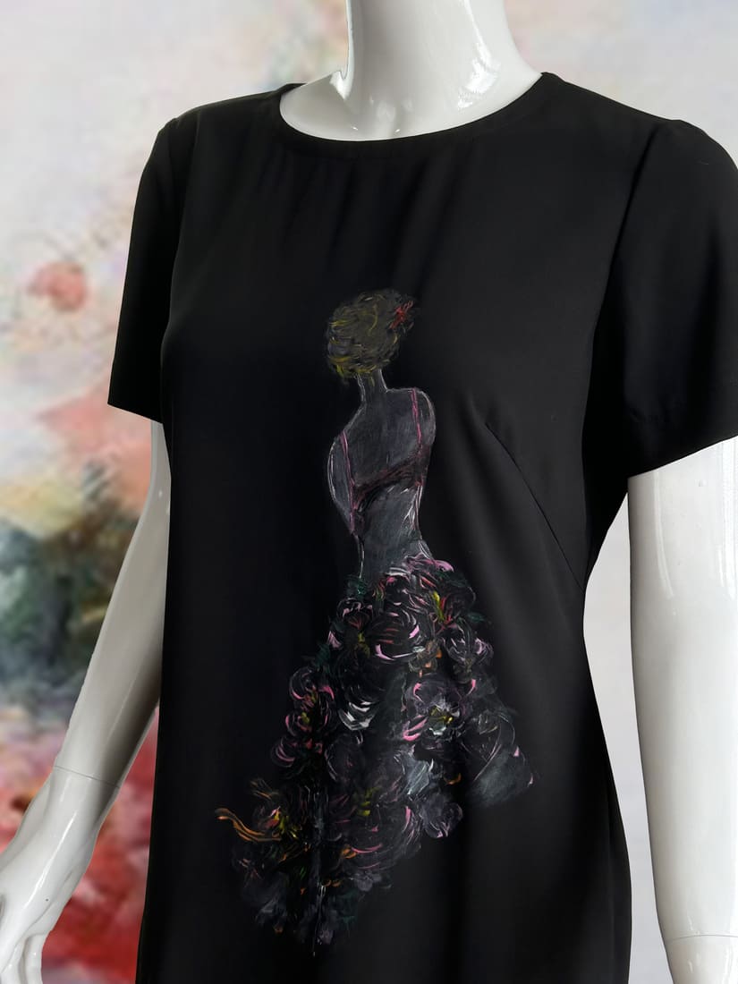 Robe peinte à la main 3.0d