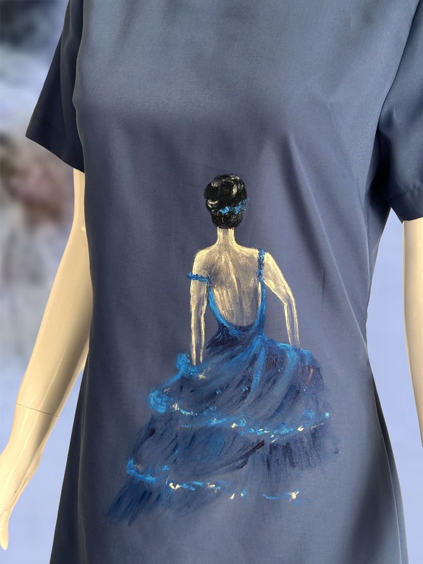 Robe peinte à la main 3.2.1a